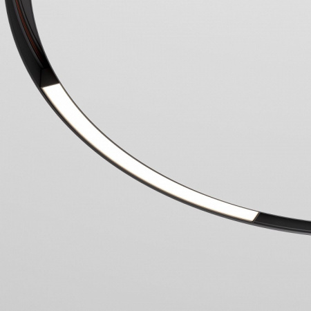 Slim Magnetic Трековый светильник для радиусного шинопровода 16W 4200K Planar чёрный ? 800мм 85180/01 Elektrostandard Slim Magnetic a066508