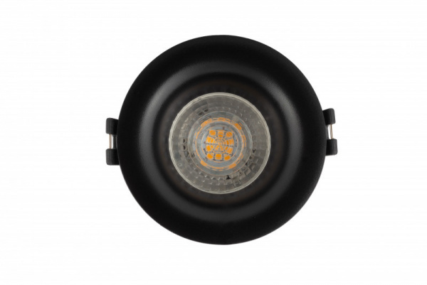 DK3024-BK Встраиваемый светильник, IP 20, 10 Вт, GU5.3, LED, черный, пластик