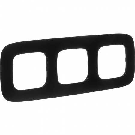 Legrand Valena ALLURE Матовый черный Рамка 3-ая