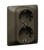 Legrand Galea Life Темная Бронза Розетка 2-ая с/з