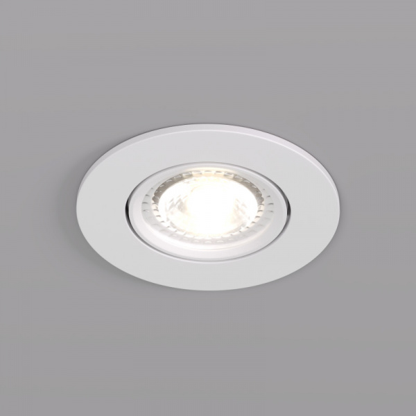DK3020-WH Встраиваемый светильник, IP 20, 10 Вт, GU5.3, LED, белый, пластик