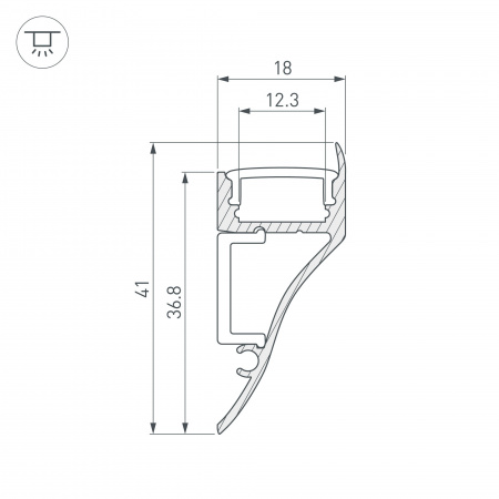 Профиль Arlight ARH-CON-2000 ANOD 018828