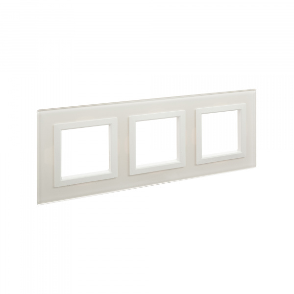 DKC Avanti Белый Стекло Рамка 6 модулей