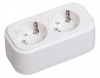IEK Розетка переносная разб. К02 2 места CLASSIC