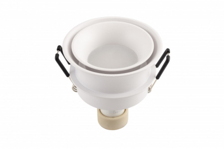 DK2403-WH Встраиваемый светильник влагозащ., IP 44, 15 Вт, GU10, белый, алюминий