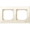 SE Merten SM M-Plan Беж глянец Рамка 2-ая