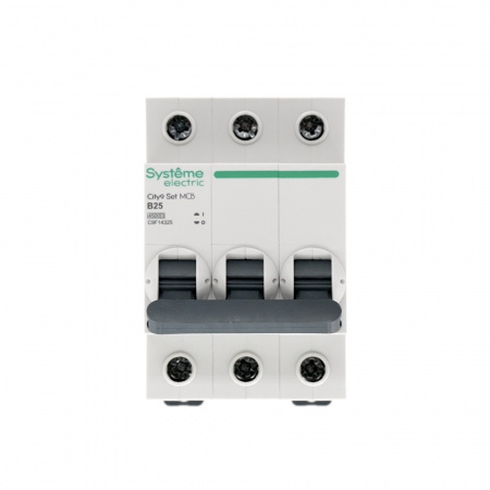 SE City9 Set Автоматический выключатель (АВ) B 25А 3P 4.5kA 400В