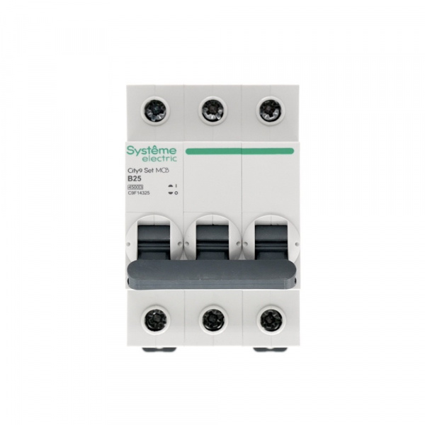 SE City9 Set Автоматический выключатель (АВ) B 25А 3P 4.5kA 400В
