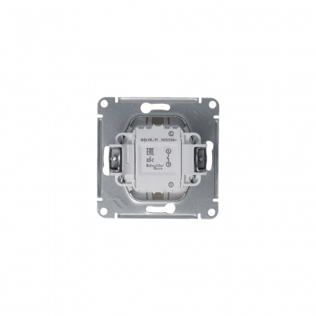 SE Glossa Платина Выключатель 1-клавишный, сх.1, 10AX