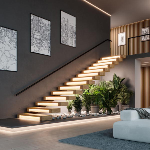 Arlight INTELLIGENT Контроллер лестничный SMART-SPI-302-62-SH-SUF (12-24V, Stair) (IARL, IP20 Пластик, 5 лет)