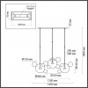 Подвесная светодиодная люстра Odeon Light L-vision Bubbles 4640/36L