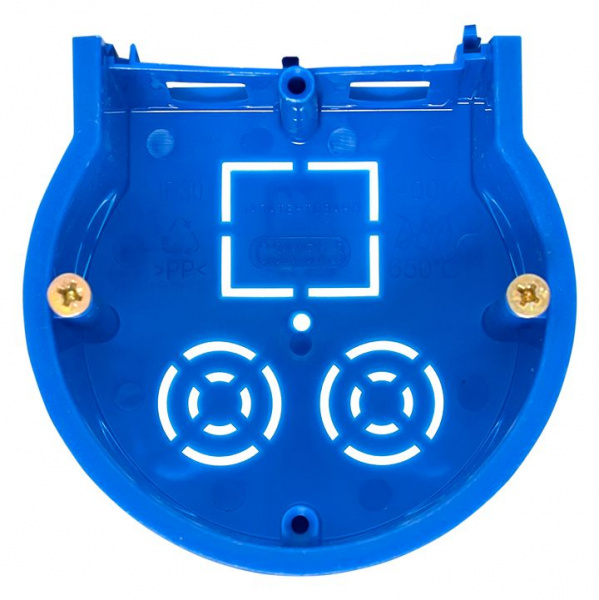 EKF PROxima Коробка установочная сборная оконечная КМТ-010-4005 для твердых стен (71х45) с саморезами розн стикер