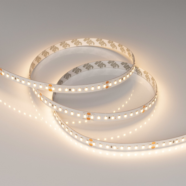 Arlight Лента RT-A144-10mm 24V Warm3000 (7.7 W/m, IP20, 2835, 5m) (высок.эфф.200 лм/Вт)