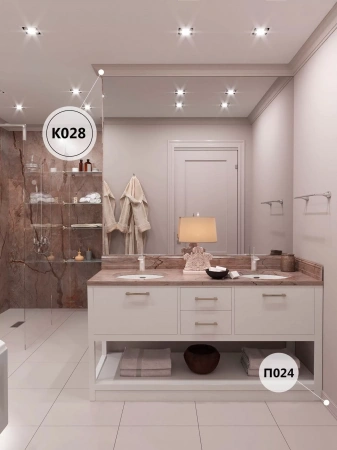 Карниз KX028, 75х75, 2000мм, Экополимер/24