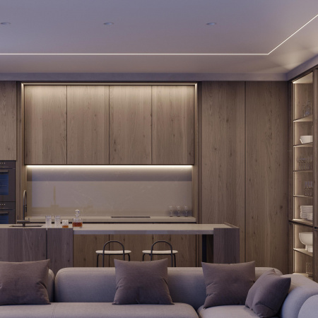 Arlight Профиль SL-KANT-H10-2000 ANOD (Алюминий)