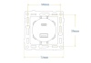 Donel Механизм USB зарядного устройства 20вт, 3100мА, тип A+С, серия N96 Collect, DTM20400