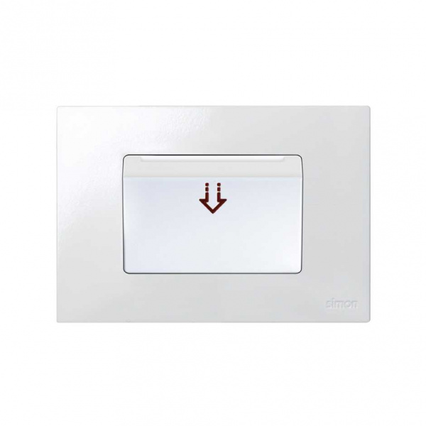 Simon 27 Белая Накладка на выключатель под карточку