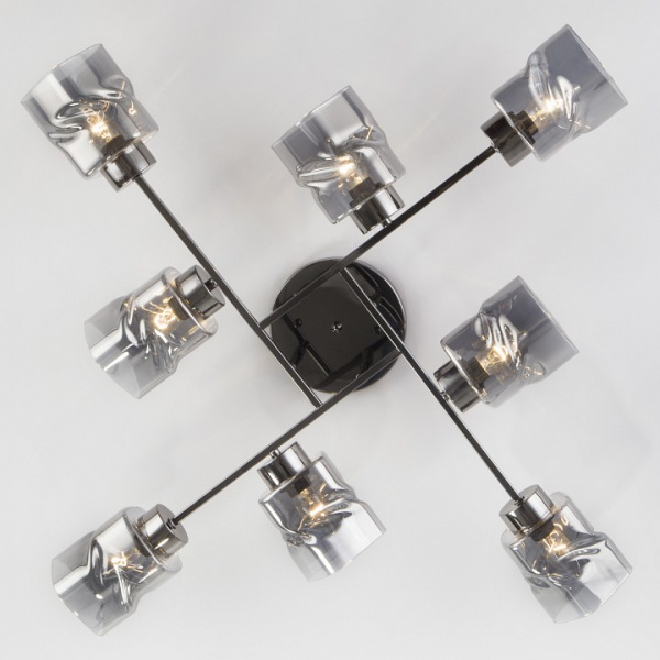 Потолочная люстра 30165/8 черный жемчуг Eurosvet Hilari