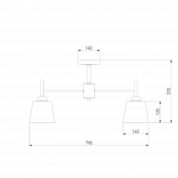 Потолочная люстра с плафонами 70085/8 белый Eurosvet Fresco