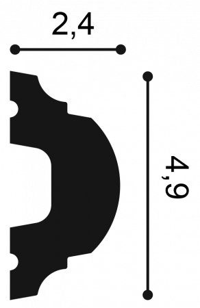 P1020F молдинг гибкий