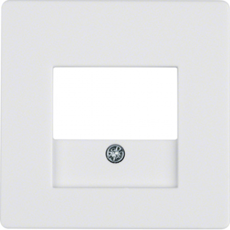 Berker Q Полярно-белый с эффектом бархата Центральная панель для розетки TAE