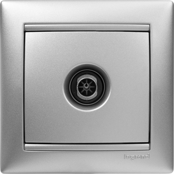 Legrand Valena Алюминий Розетка TV единственная 1,5 дБ
