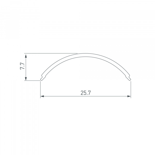 Arlight Экран SL-KANT-H20 ROUND OPAL (Пластик)