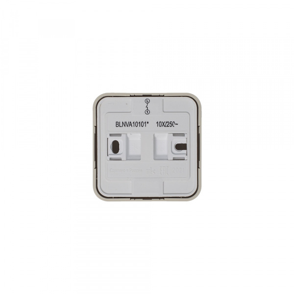 SE Blanca наруж Беж Выключатель 1-клавишный (cх.1) изолир. пластина 10А, 250B