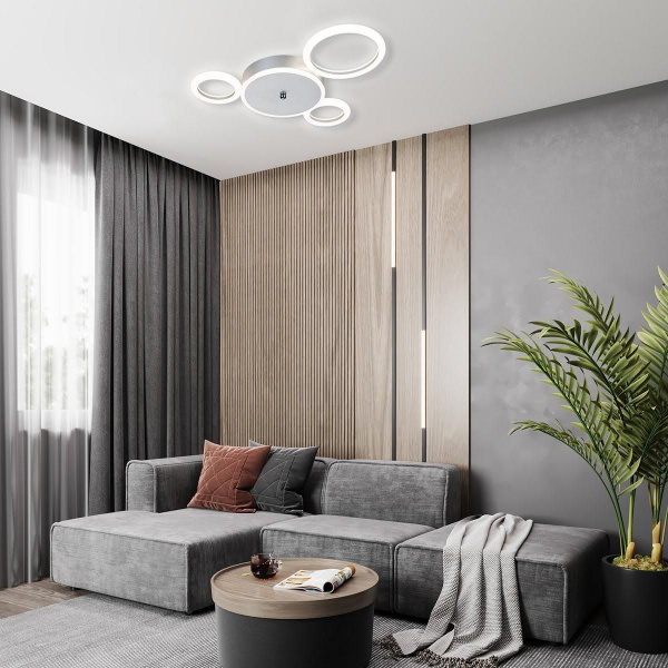 Потолочная светодиодная люстра Escada Saturn 10268/4LED Silver Потолочная светодиодная люстра Escada Saturn 10268/4LED Silver