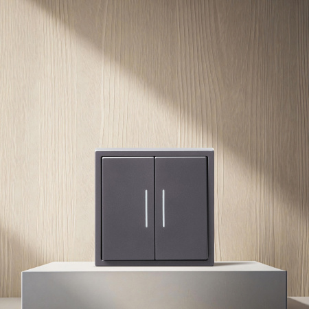 Рамка 1-постовая, серый Kollinger Eclipse EC1GY