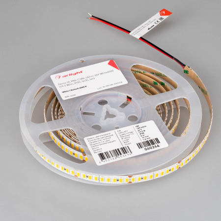 Arlight Лента ULTRA-C180-10mm 24V White6000 (19.2 W/m, IP20, 5630, 5m) (высок.эфф.200 лм/Вт)