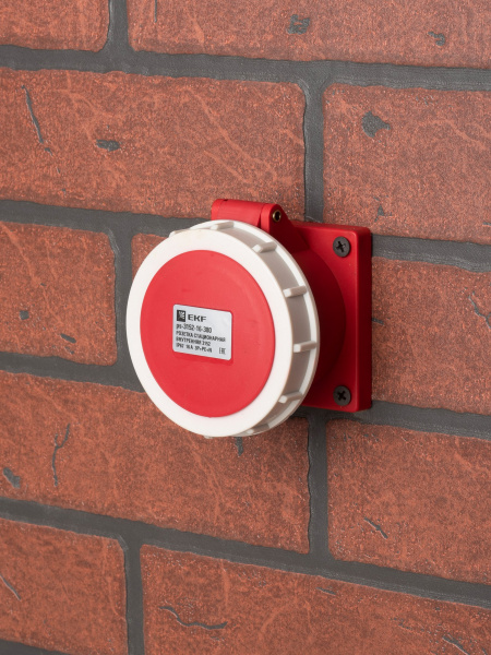 EKF PROxima Розетка стационарная внутренняя 3152 3Р+РЕ+N 16А 380В IP67