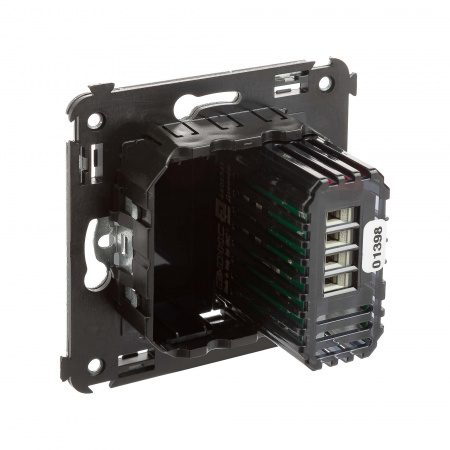 DKC Avanti Черный квадрат Диммер кнопочный