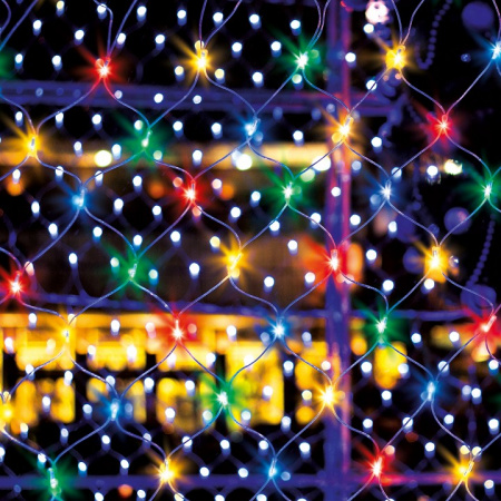 Гирлянда сеть 1,5*1,5 м IP20 300-001 мульти Eurosvet 300-001