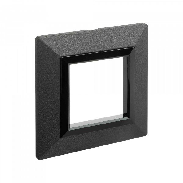 DKC Avanti Темно-Серый Металл Рамка 2 модуля