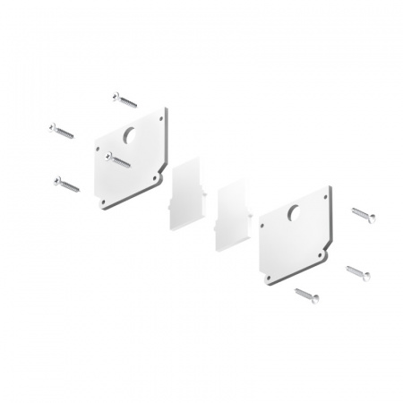 TR2025-WH Комплект торцевых заглушек для трека SMART ONE