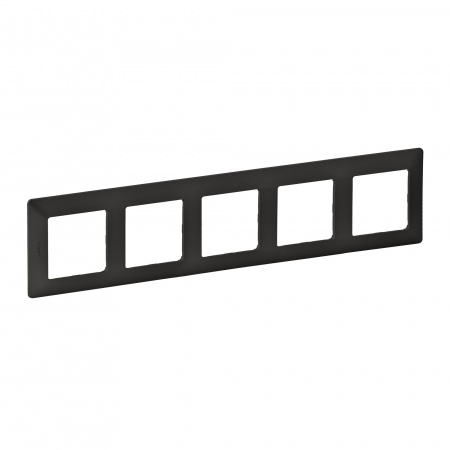 Legrand Valena LIFE. Рамка "Графит". 5-постовая универсальная.