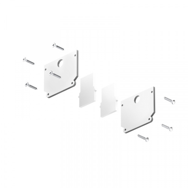 TR2025-WH Комплект торцевых заглушек для трека SMART ONE