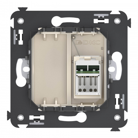DKC Avanti Ванильная дымка Компьютерная розетка RJ-45 один  категория 5e