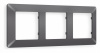 Рамка ALFA Line (Антрацит серый) 3-ая AF110653