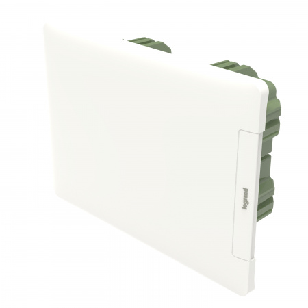 Legrand Practibox3 Щиток распределительный в нишу на 8 модулей с клеммником РЕ, белая дверь