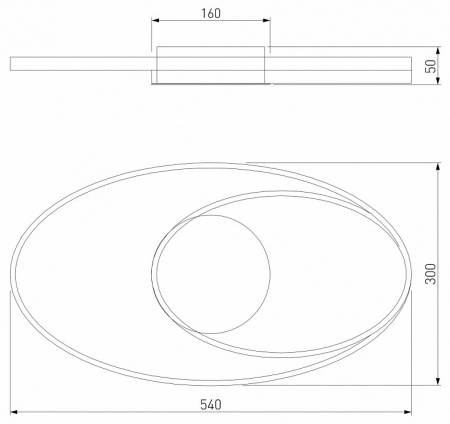 Потолочный светодиодный светильник 90250/1 Eurosvet Caroline