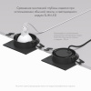 DK3021-BK Встраиваемый светильник, IP 20, 10 Вт, GU5.3, LED, черный, пластик