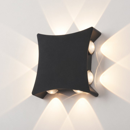 Уличный настенный светодиодный светильник 1631 TECHNO LED чёрный 1631 TECHNO LED чёрный Elektrostandard Twinky a051823