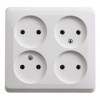 SE Этюд наруж Бел Розетка 4-ая б/з без шторок