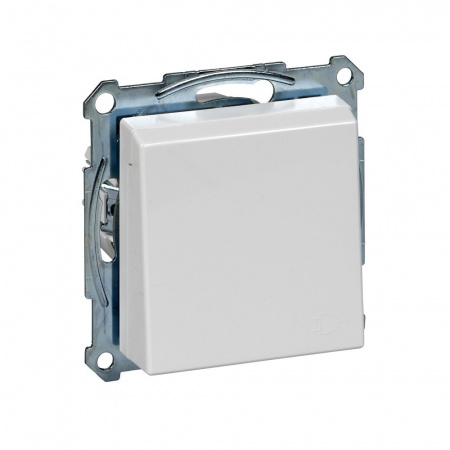 SE Merten SM Бел Актив Розетка с/з с крышкой