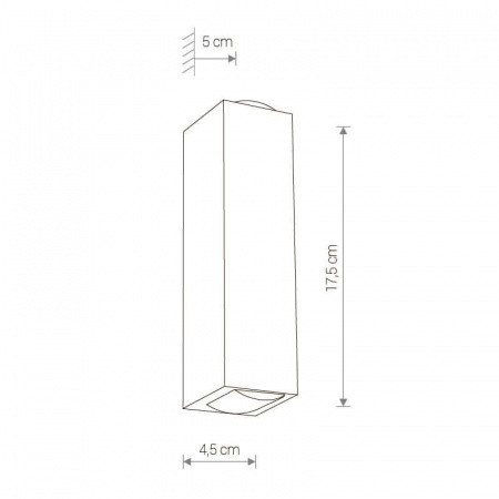 Уличный настенный светодиодный светильник Nowodvorski Lens Led 9113
