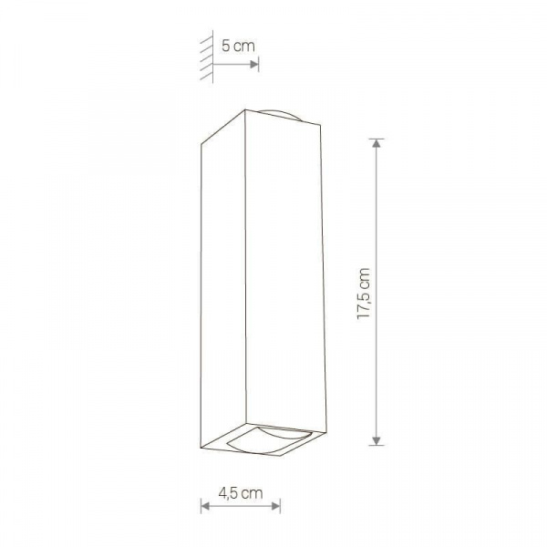 Уличный настенный светодиодный светильник Nowodvorski Lens Led 9113