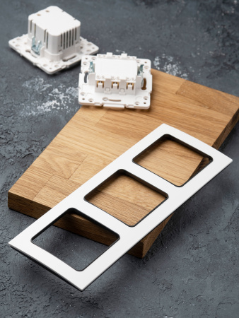 EKF PROxima Стокгольм Белый Линяя черная Рамка 3-ая