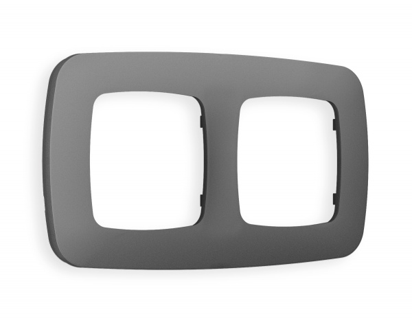 Рамка OMEGA Ecta (Антрацит серый) 2-ая OF140652